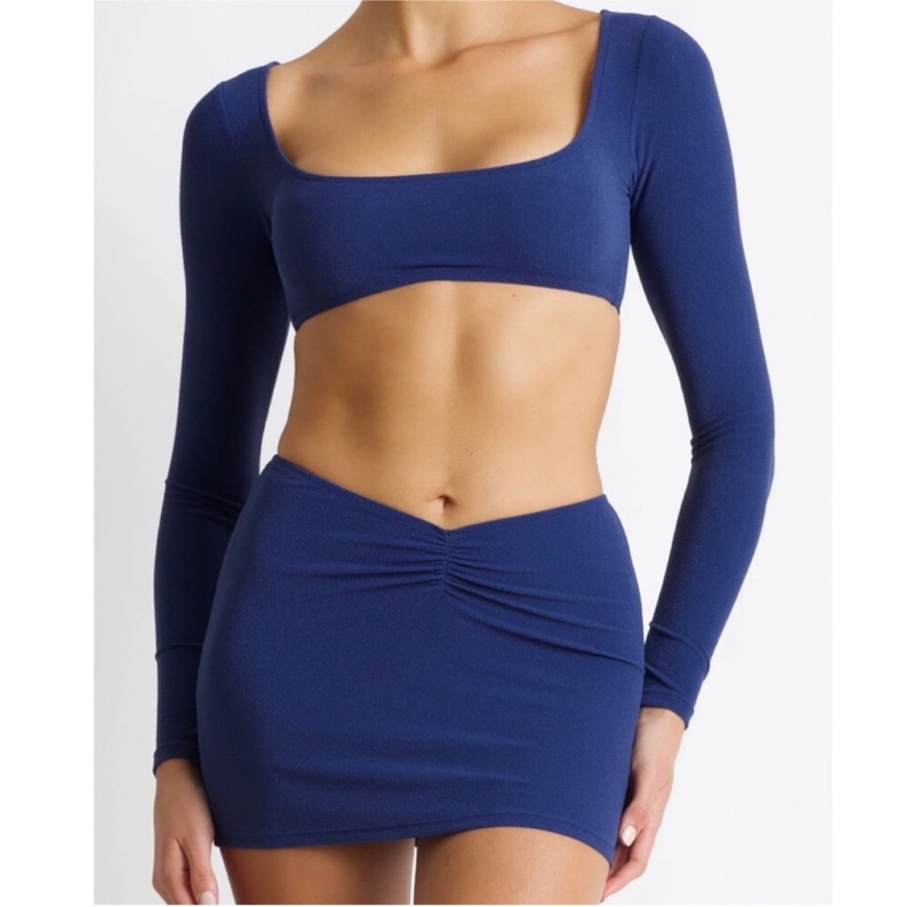 NWT Tropic Of C Xebe Skirt Swim Coverup Midnight